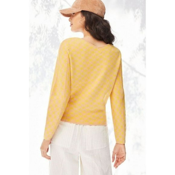 Anthropologie Honey Maeve Lupita V-Neck Sweater.  SZ M - Picture 3 of 3